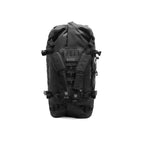 RYZVOX FAR Duffel Bag 40L Travel standing upright with the backpack straps fitted